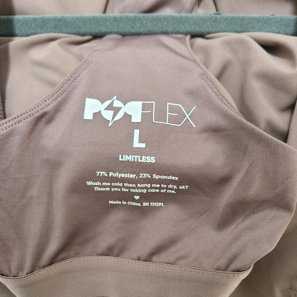 POPFLEX Matchpoint Workout Dress with Zipper - Dusty Mauve - Picture 9 of 9